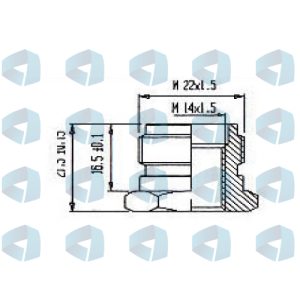 Adaptador para filtro - Tipo Delphi