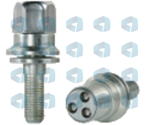 Tornillos antirrobo planos con arandela Amadini modelo AH2