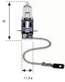 H-3 48v 60w PK22s