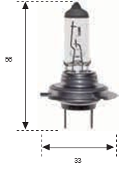 Lámpara  H18 12v 65w PX26d H7