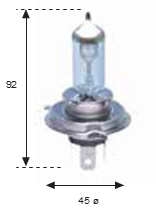 H-4 12v 60/65w EVOLUCION  +150% DE LUZ