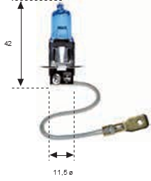 Lámpara  H-3 12v 55w Xenón Láser