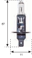 Lámpara  H-1 24v 70w Heavy Duty