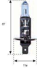 Lámpara  H-1 12v 55w Xenón Láser