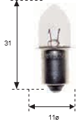 Lámpara Linterna 3,6v 0,5AmP13.5s