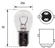 Lámpara Stop 24v 21/5w BA15D Heavy Duty