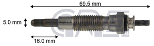 Calentador para Kubota - Mitsubishi