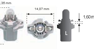 Lámpara Wedge Soldada 12v 1,2w F