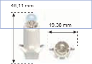 Lámpara Wedge-Sold. 12v 2cp Ford