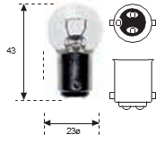 Stop 24v 15w Ba15d E22
