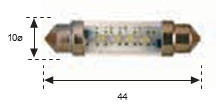 Plafonier 12v 4pcvs. Led