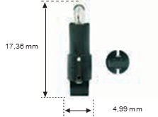 Lámpara Casq.Plast.12v 1,2w MFHZ
