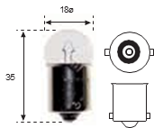 Piloto 48v 8w BA15s G-18