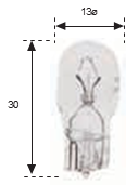 Lámpara Wedge Cuña T-13 12v 10w